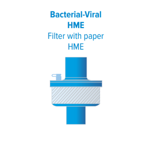 Kağıt HME’li Bakteri-Virüs HME Filtresi