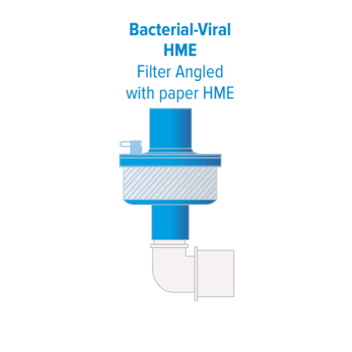 Bacterial-Viral HME Filter Angled with paper HME